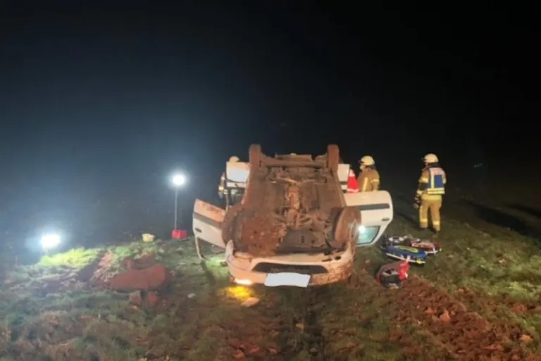 Eußerthal – Auto überschlägt sich bei Unfall