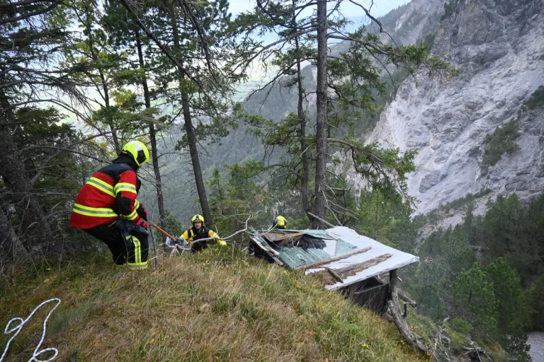 Gaflei FL - Komplizierte Löscharbeiten eines Brandes 