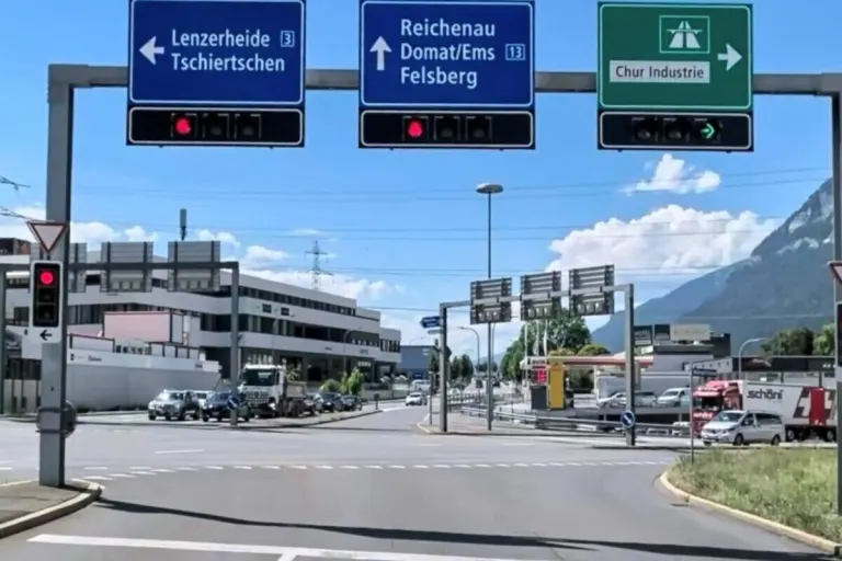 Chur GR - Unfall auf einer Kreuzung