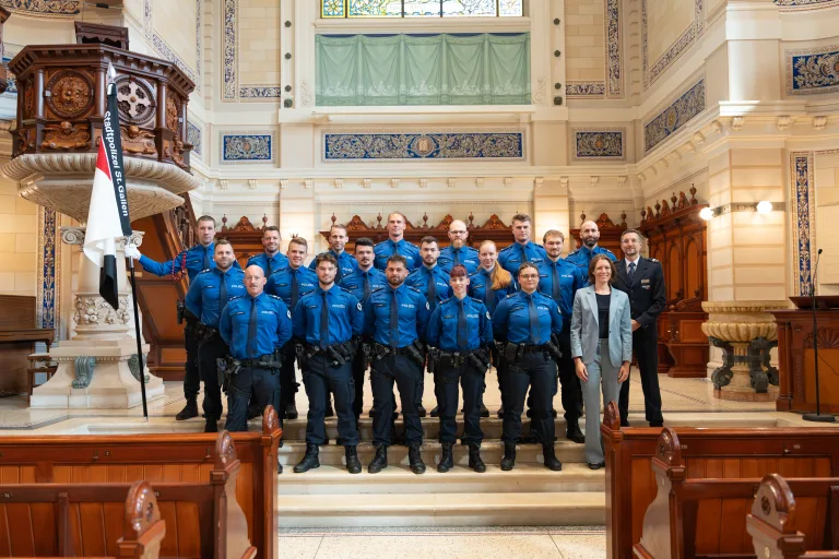 St.Gallen – Stadtpolizei erhält 15 neue Angehörige