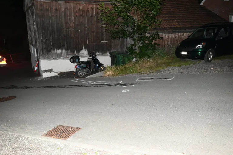 Buchs SG – 62-Jähriger bei Unfall mit Roller verletzt
