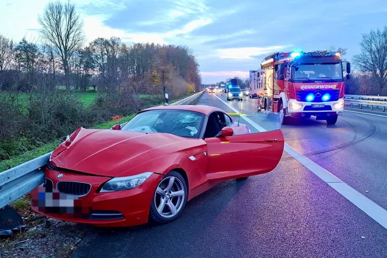 A3 Hünxe NW – Autofahrer bei Unfall auf Autobahn schwer verletzt