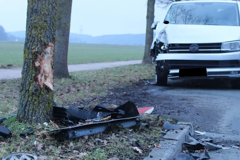 Bad Oeynhausen – Autofahrer prallt gegen Straßenbaum