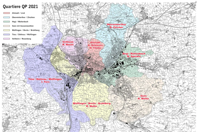 Winterthur ZH - Quartierpolizisten erhalten neue Gebiete