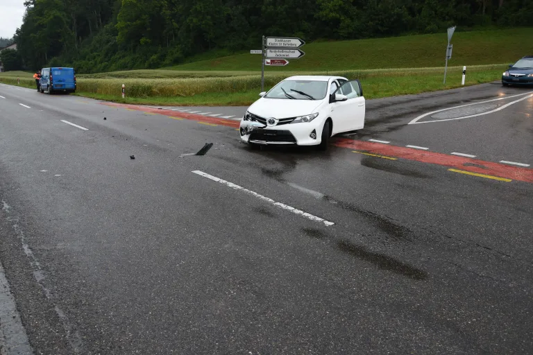Oberbüren SG – Unfall beim Einbiegen