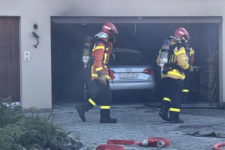 Mörschwil SG - Brand in einer Garage eines Einfamilienhauses