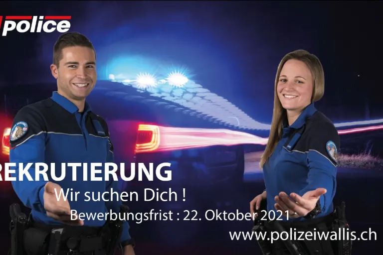 Kantonspolizei Wallis - Werde Polizist/in