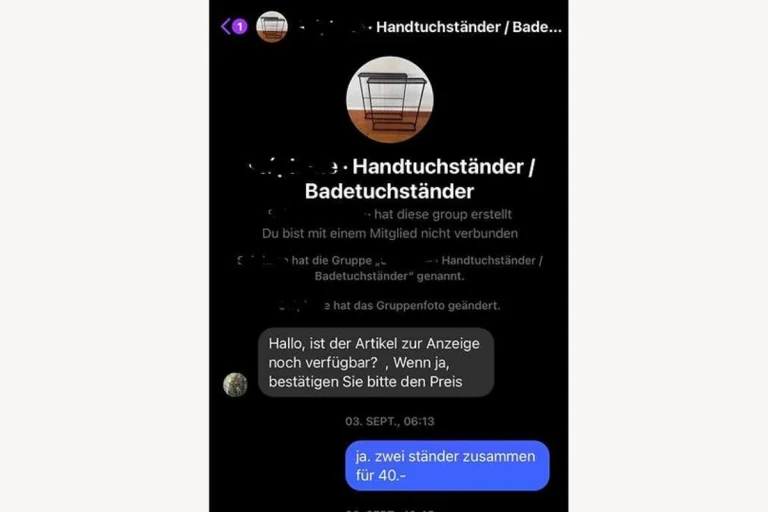 Betrug über Facebook Marketplace 