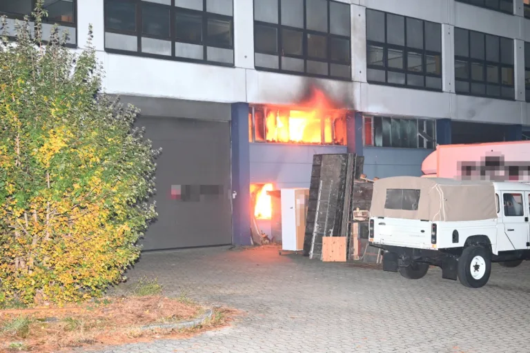 Rheineck SG - Brand in Lagerhalle