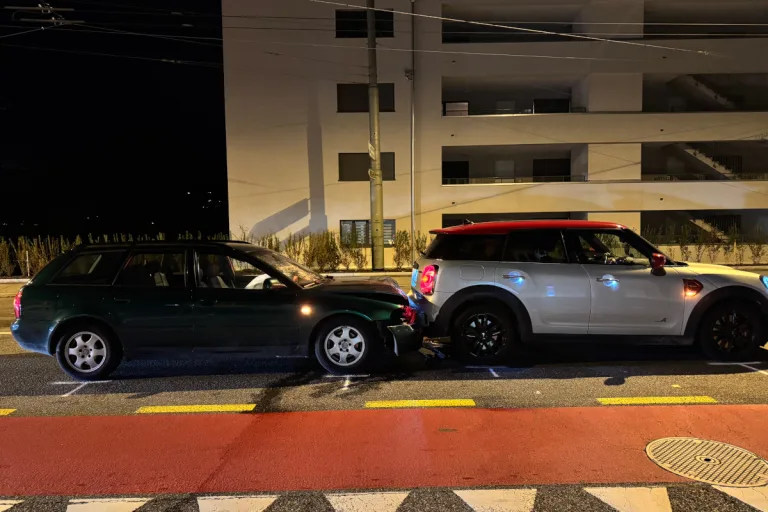 Stadt St.Gallen – Auffahrunfall auf der Zürcher Strasse