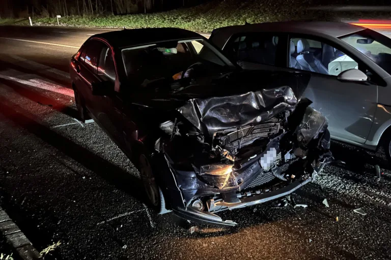 A15 Rapperswil SG – Auffahrkollision mit vier Autos auf der Autobahn