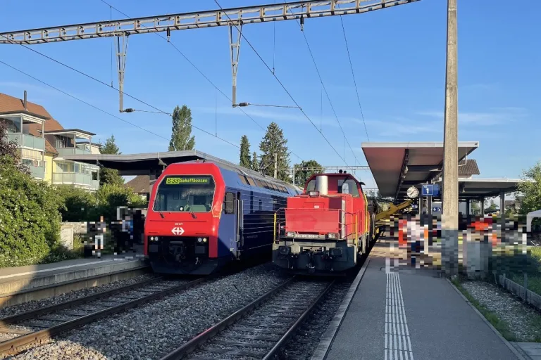Henggart ZH - Bahnunfall am Bahnhof