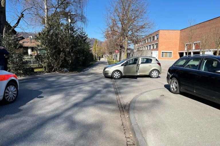 Heerbrugg SG – Mit Velo zusammengestossen