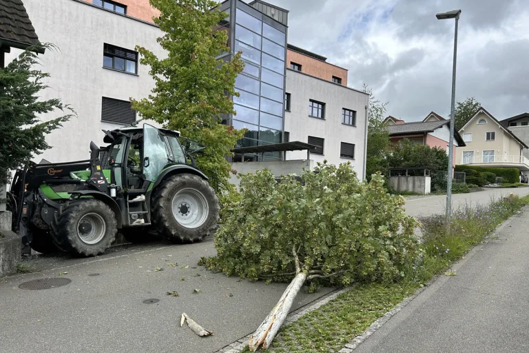 Mauren FL - Mit einem Traktor verunfallt
