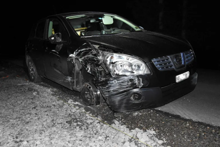 Diepoldsau SG – Fahrunfähig Unfall verursacht