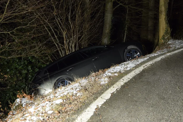 Wolfhalden AR – Auto in der Böschung versenkt