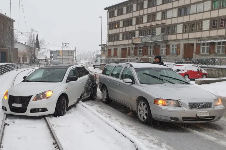 Kanton AR – Unfälle auf schneebedeckten Strassen