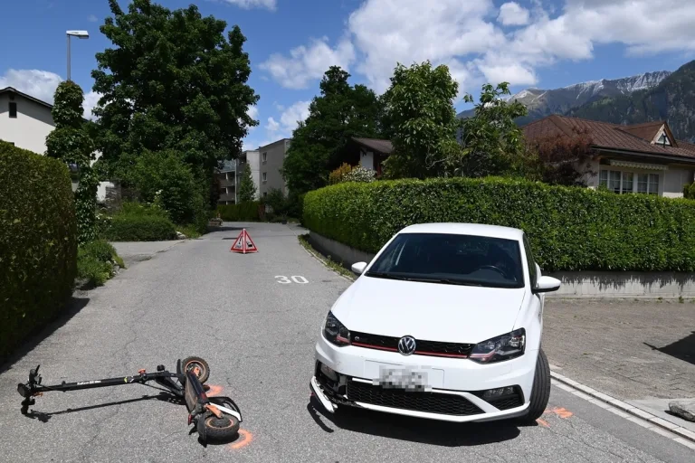 Unfall in Cazis GR – Mit einem E-Scooter kollidiert