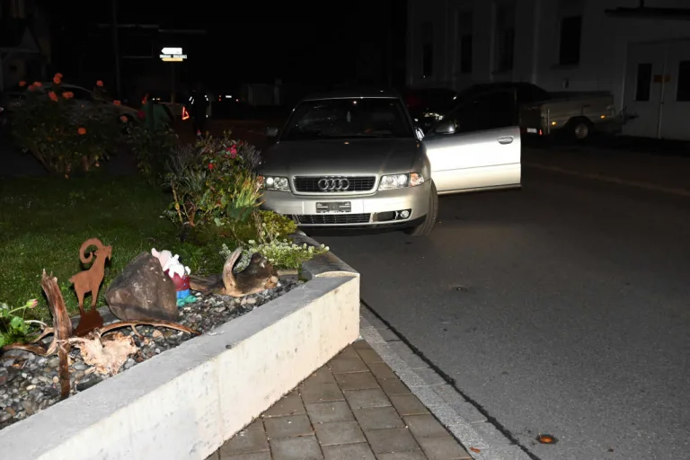 Diepoldsau SG – Alkoholisierter Fahrer verursacht Unfall mit Sachschaden