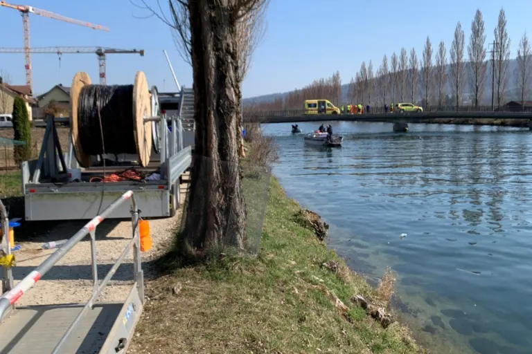 Winznau SO - Drama an der Aare - Rentner und Helfer sterben!