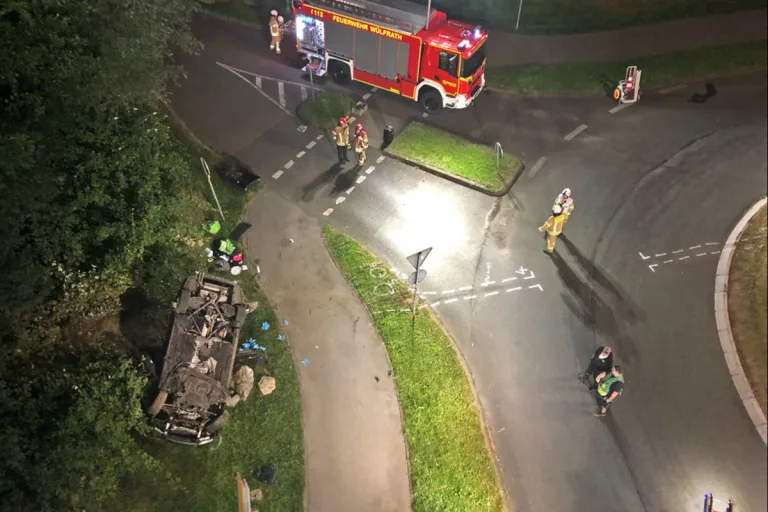 Wülfrath – Im Kreisverkehr Hammerstein die Kontrolle verloren