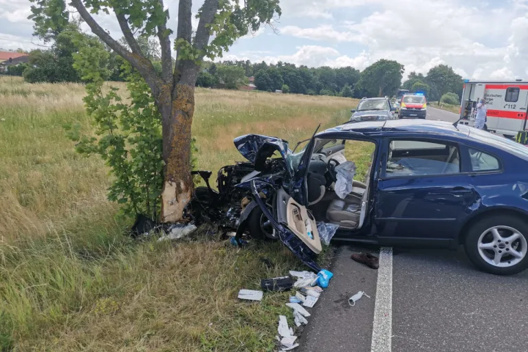 Rheinzabern – 86-Jähriger bei Alleinunfall lebensgefährlich verletzt