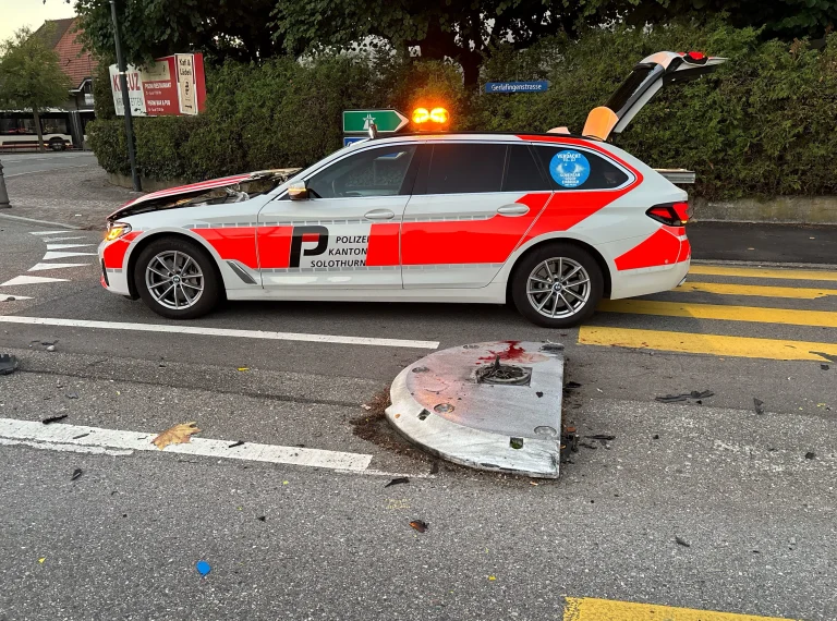 Kriegstetten SO – Flucht mit gestohlenen Autos endet mit Unfall