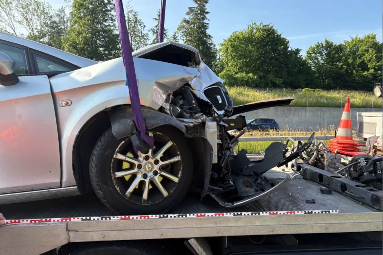 A1 Abtwil SG – Längere Stauzeit nach Auffahrunfall auf der Autobahn