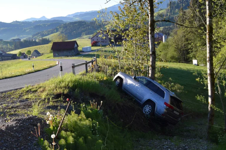 Schwellbrunn AR – Pflichtwidriges Verhalten nach Selbstunfall mit Auto