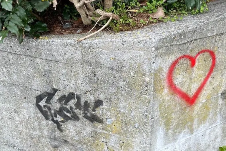 Sempach LU - Sprayer von roten Herzen gefasst