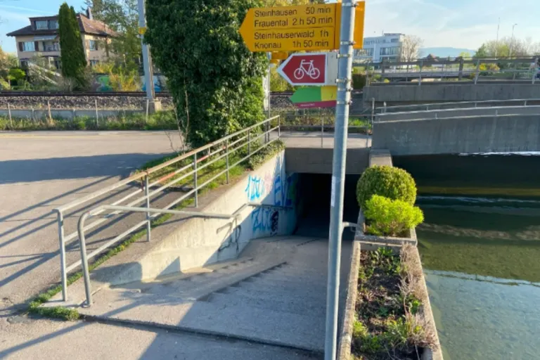 Zug – Mehr Komfort für Velos und Fussgänger - Start Umbau Unterführung Brüggli
