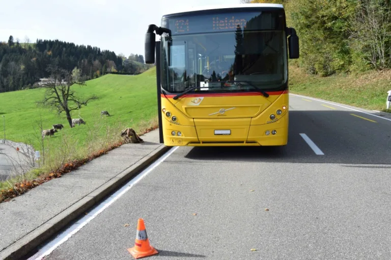 Grub AR - Fussgänger von Bus erfasst und mit Verdacht auf Schädelfraktur hospitalisiert