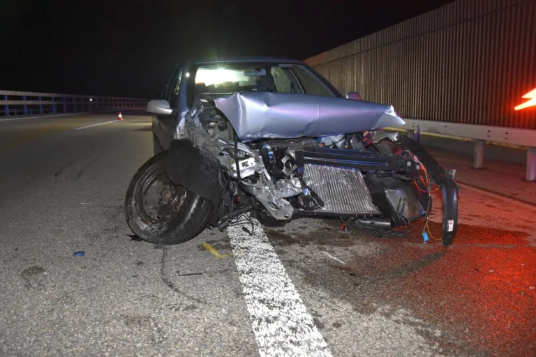  Sargans SG - Junger Autofahrer verursacht Selbstunfall auf Autobahn