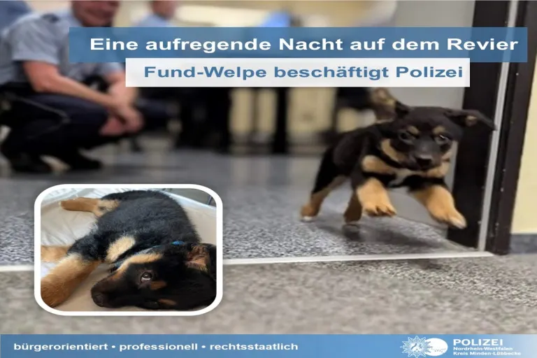 Minden - Tierischer Besuch auf der Polizeiwache