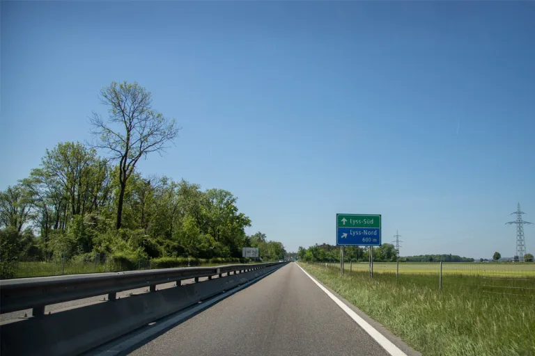 A6 Brügg-Schönbühl BE – Sperrungen und Spurabbau