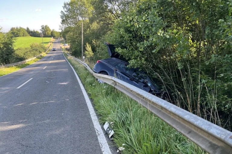 Hillesheim RP - Zu schnell gefahren und im Straßengraben gelandet
