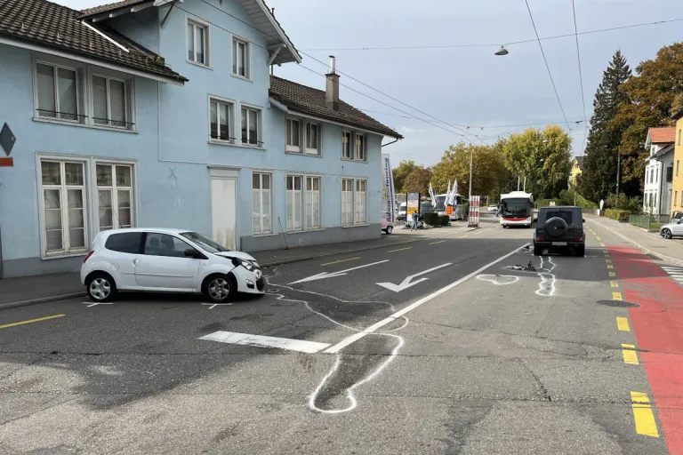Stadt St. Gallen – Kollision zwischen zwei Personenwagen