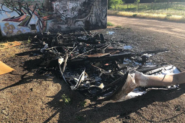 Worms – Vollbrand eines Wohnwagens