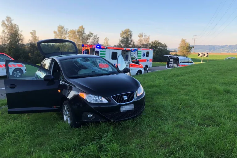 Friltschen TG - Tragischer Verkehrsunfall endet mit einer schwer verletzten Fussgängerin