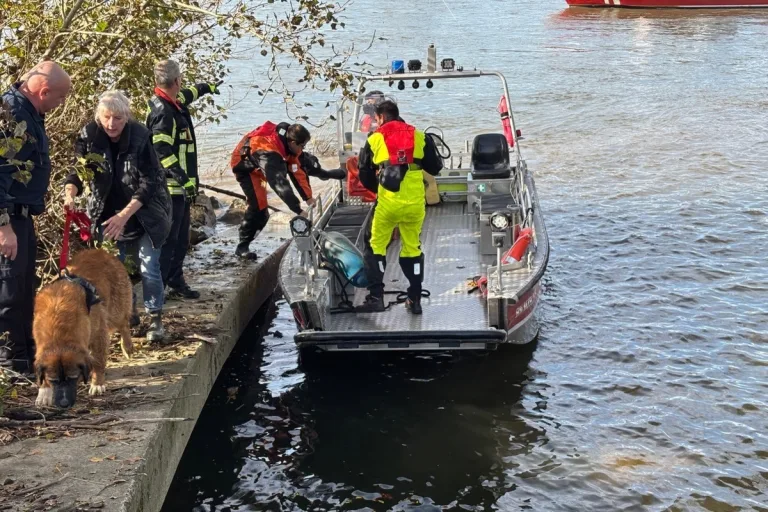 Bonn - Feuerwehr befreit Hund aus Notlage  