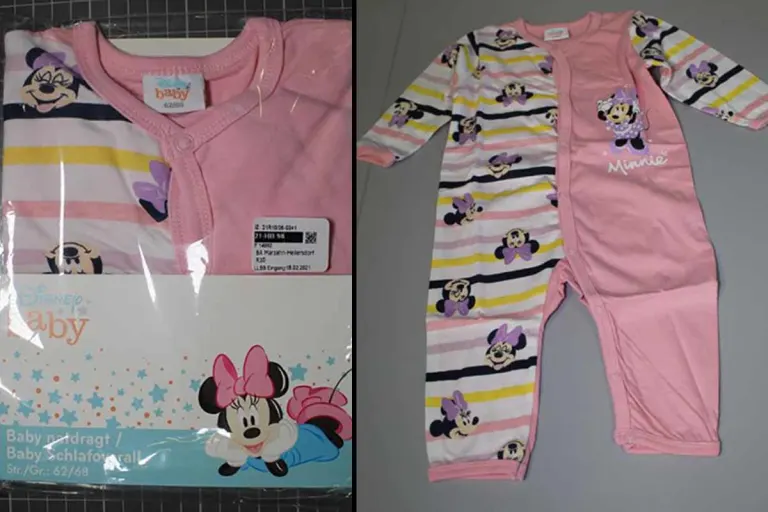 Warnung - Rückruf von Baby-Schlafanzügen