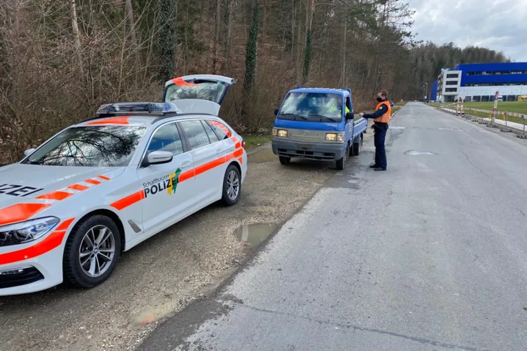 Kanton Schaffhausen – Europäische-Gurtenkontroll-Aktion