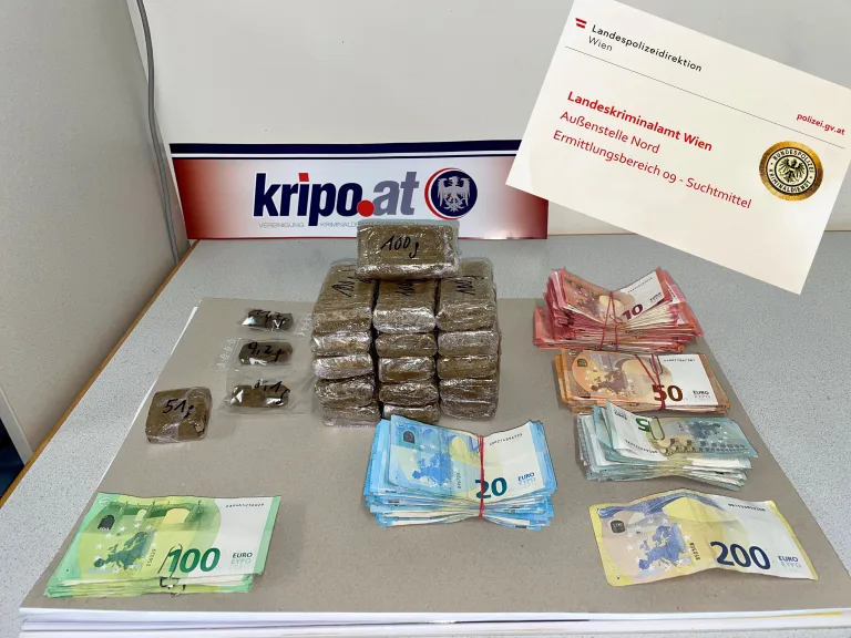Wien – Zwei Festnamen nach dem Suchtmittelgesetz