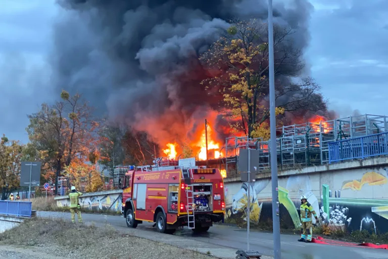 Dresden – Brand einer Abfüllanlage für Flüssiggas