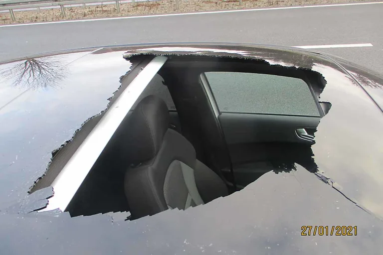 A36 Wolfenbüttel - Steinewerfer auf Autobahnbrücke