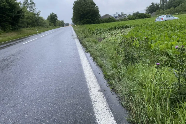 Staufen AG - In Rübenfeld gelandet - waren es die Bremsen?