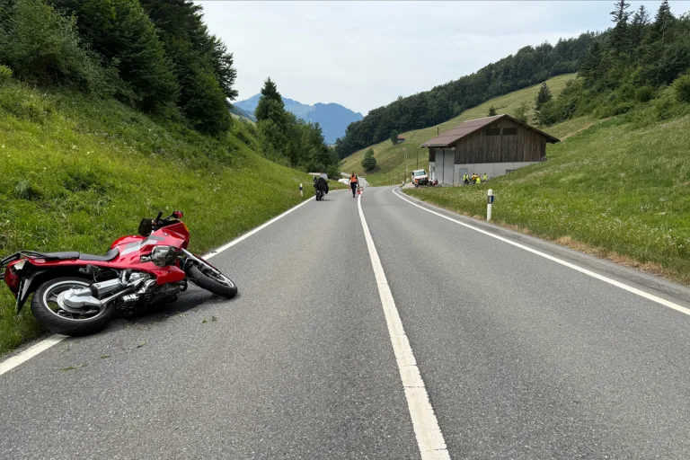 Zeugenaufruf Emmetten NW – Töfffahrer nach Kollision gestürzt