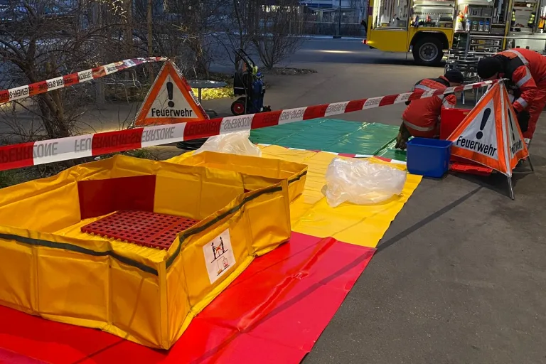 Zürich Leutschenbach - Chemiewehreinsatz beim SRF