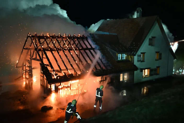 Altstätten SG – Brand zerstört Scheune