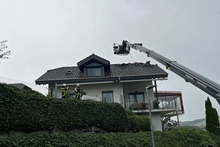 Hitzkirch LU – Blitzeinschlag löst Brand in Einfamilienhaus aus